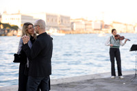 Couple walking near Punta della Dogana