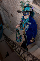 Close up of a beautiful custom-made Venetian carnival mask