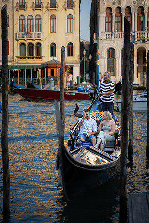A wedding proposal that turned a gondola ride into a forever memory.