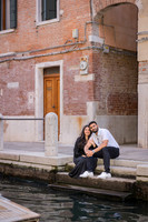 Couple in a quiet Venetian alley