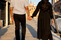 Couple looking into each others eyes in Venice