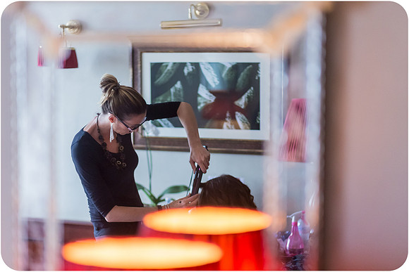 Couple getting ready for a luxury love story photoshoot at Hotel Danieli.