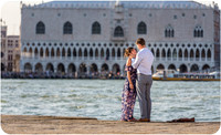 A couple’s love shines through in this stunning Venice engagement.