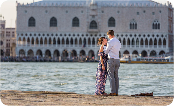 A couple’s love shines through in this stunning Venice engagement.