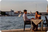 A dreamy and intimate engagement moment captured in Venice.
