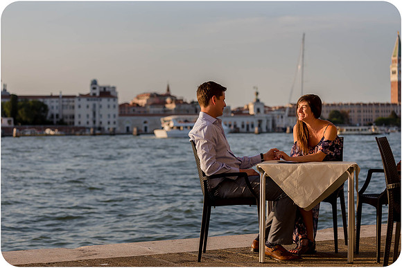 A dreamy and intimate engagement moment captured in Venice.