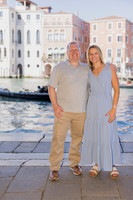 Couple posing by Venice canal