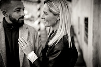 A close-up of the engagement ring as the couple cherishes their moment.