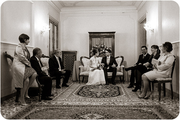 Civil wedding ceremony at Palazzo Cavalli