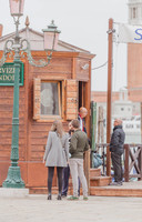Man standing at Venice gondola station