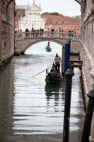 Couple in gondola enjoying Venice views