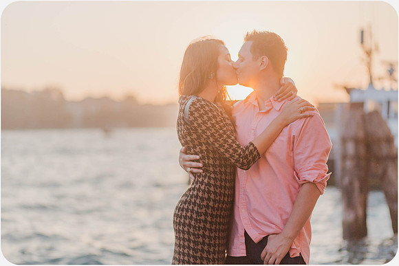 The beauty of Venice makes this engagement moment even more special.
