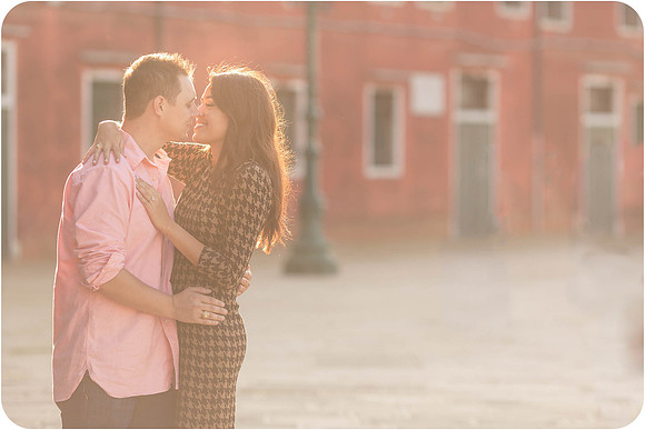 A beautiful sunset and a heartfelt question—Venice makes it magical.