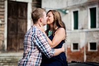 A breathtaking moment as she says yes in front of Venice’s historic architecture.