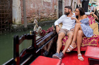 Couple sharing sweet moment on gondola ride