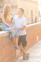 Couple  smiling in Venice.