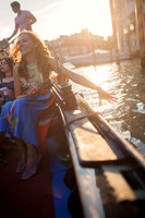 Family moment on the Grand Canal.