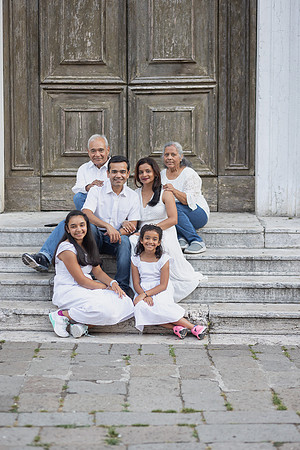 Family walking in Cannaregio district Venice, image 26.