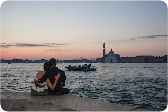Romantic view over the Grand Canal with San Giorgio