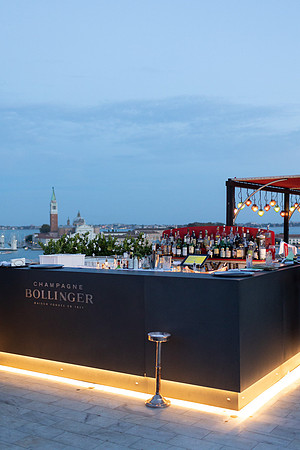 Luxury rooftop bar in Venice