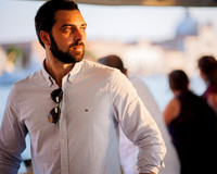 Thoughtful portrait in warm evening light in Venice