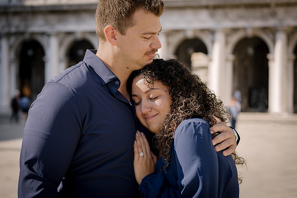 Sweet embrace Venice street proposal