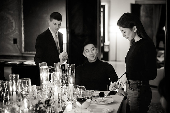 A final moment captured from an elegant engagement evening.