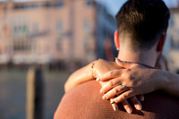 Close hug with Grand Canal view, Venice
