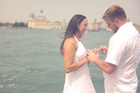 A tender moment before the proposal, surrounded by Venetian charm.