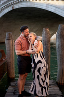 Kiss under Rialto Bridge after Venice proposal
